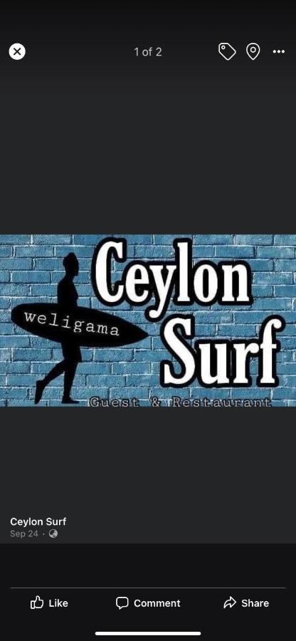 Ceylon Surf Guest And Restaurant Bed & Breakfast Weligama Exterior photo